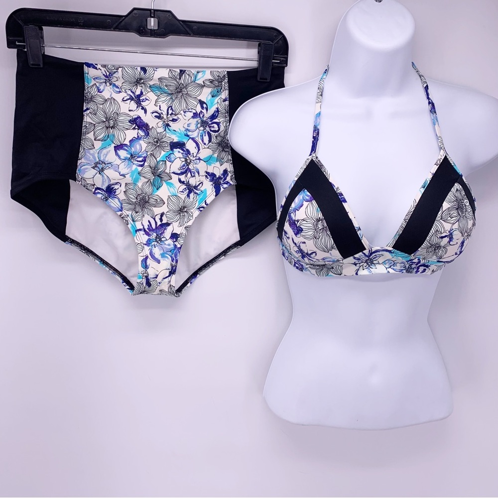 Adore Me Floral High Rise Bikini Size S/M